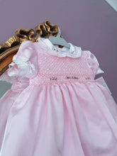 Load image into Gallery viewer, Lyah pink satin lux smock