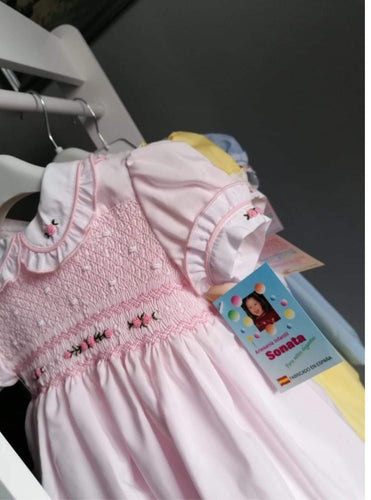 Pink smock  dress * small fitting *