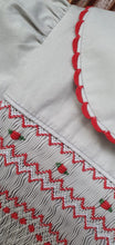 Load image into Gallery viewer, Grey with red smocking