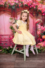 Load image into Gallery viewer, Lemon smock dress with 2 hairbows