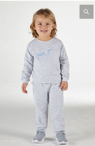 Grey melange Mitch&Son tracksuit