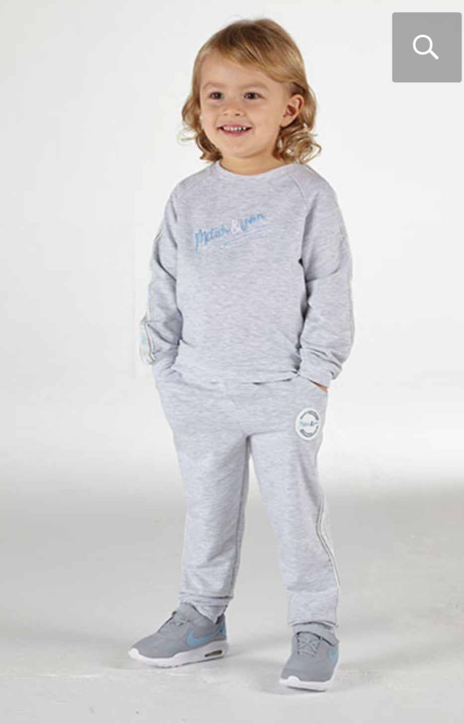 Grey melange Mitch&Son tracksuit