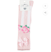 Load image into Gallery viewer, Pink rose socks