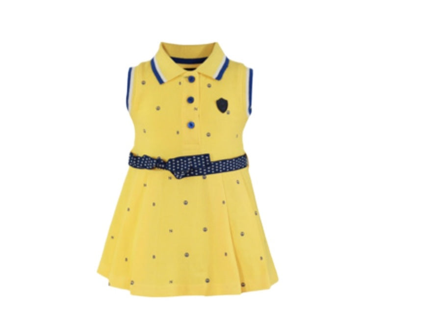 Girls lemon NB dress