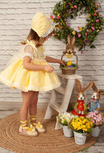 Load image into Gallery viewer, Yellow lace up sandles( preorder