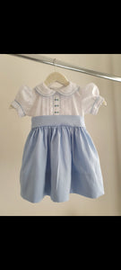 Baby blue classic dress