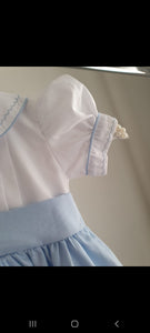 Baby blue classic dress