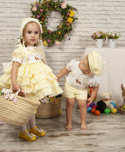Load image into Gallery viewer, Yellow smock bunny dress ( accessories sold separate)