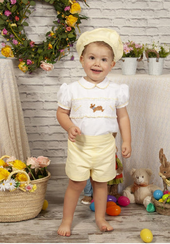 Boys smock bunny 2piece( hat sold separately)