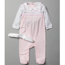 Load image into Gallery viewer, Baby girls cotton smock all in one