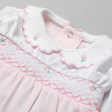 Load image into Gallery viewer, Baby girls cotton smock all in one